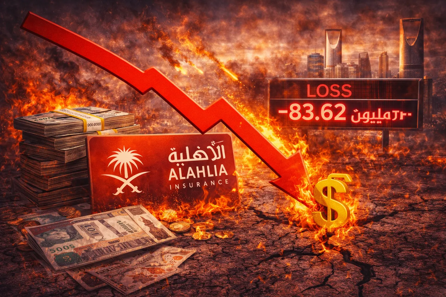 اتحاد الخليج الأهلية تتحول إلى الخسارة بـ 83.62 مليون ريال في 2025